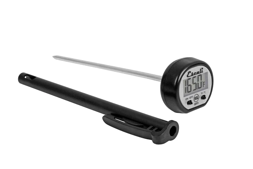 Escali Digital Display Kitchen Thermometer, Black