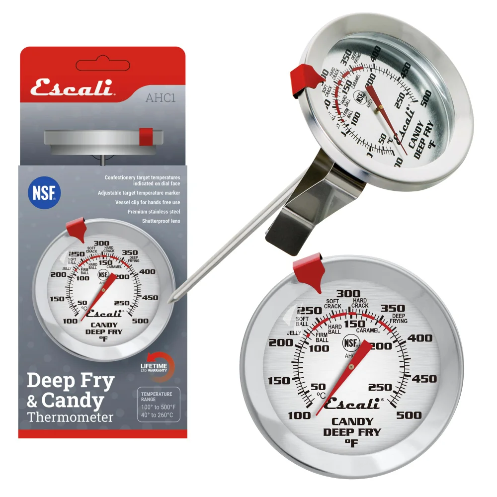 Escali AHC1 Deep-Fry and Candy Thermometer, 5 in probe