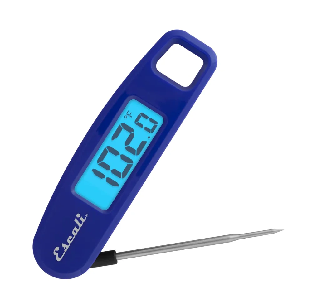 Escali Compact Portable Meat Candy Folding Thermometer, Blue