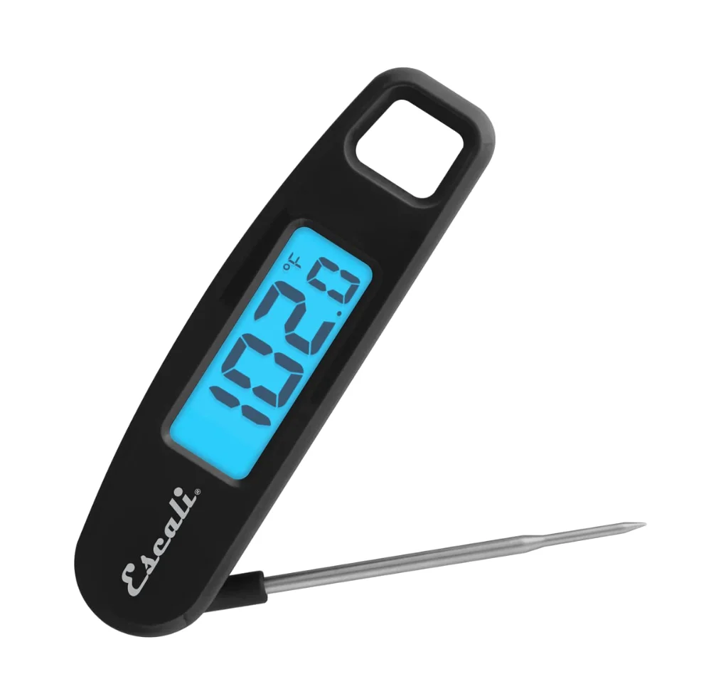 Escali Compact Portable Meat Candy Folding Thermometer, Black