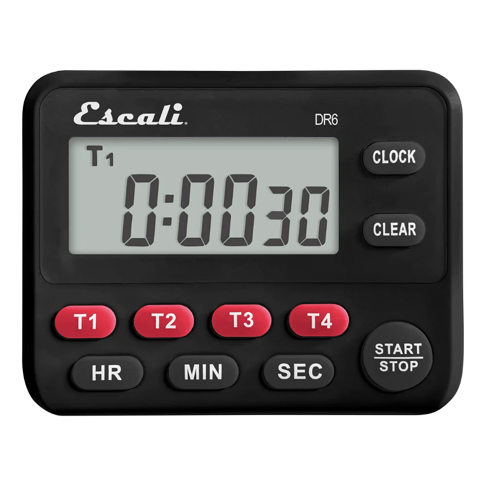 Escali Multi-Task Four Event Kitchen Timer, Black