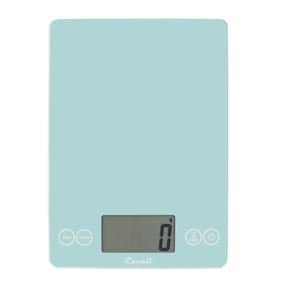 Escali Arti Glass Food Scale, 15 lb, Teal