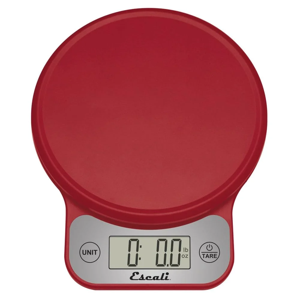 Escali Telero Digital Food Scale, 11 lb, Red