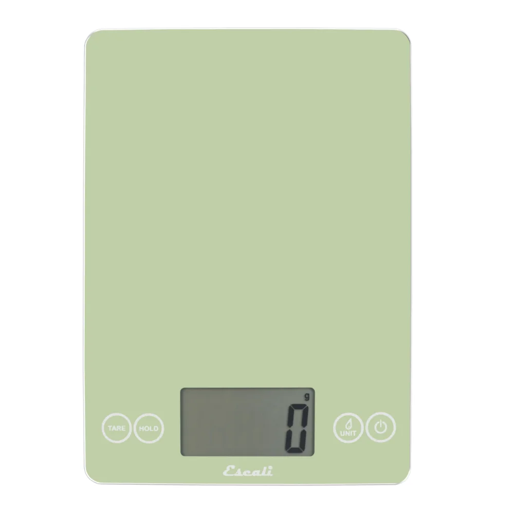 Escali Arti Glass Food Scale, 15 lb, Green