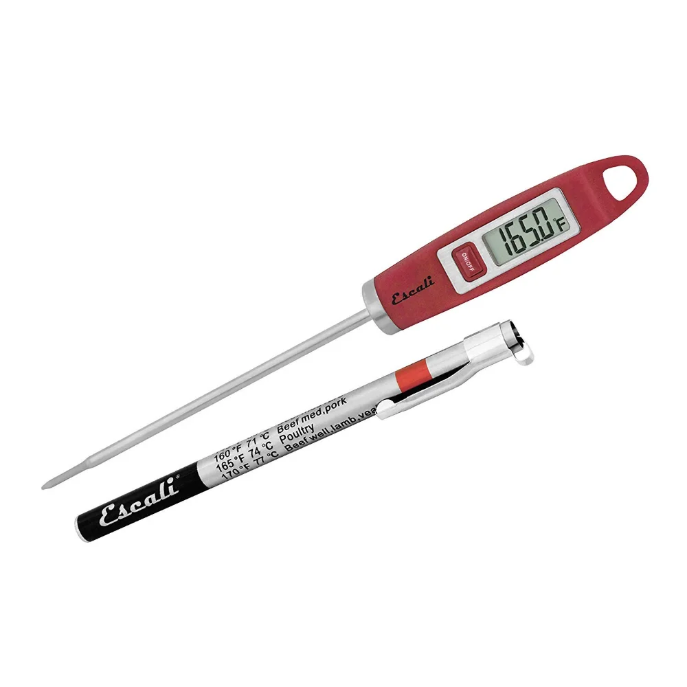 Escali DH1 Gourmet Meat Thermometer, Red