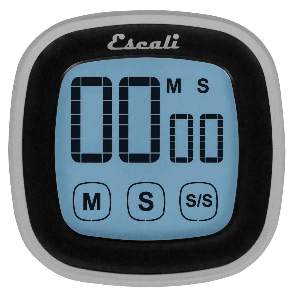 Escali Touch Screen Digital Timer, Black