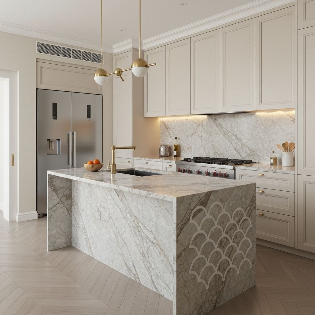 Modern kitchen with EScali scales